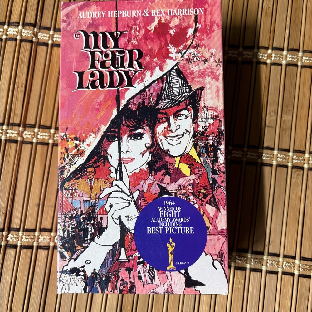 My Fair Lady VHS — Pink Illustrated Cover